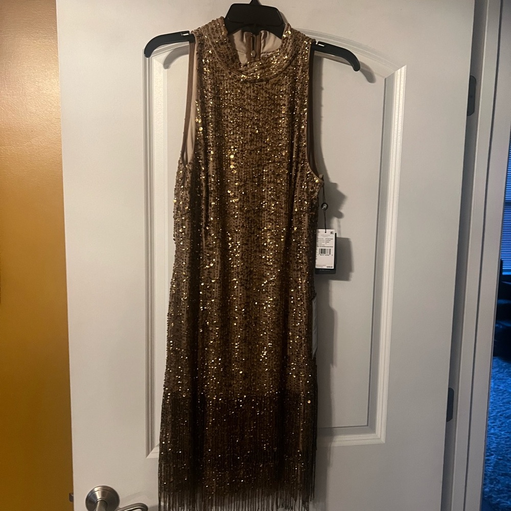 Adrianna Papell sequin dress